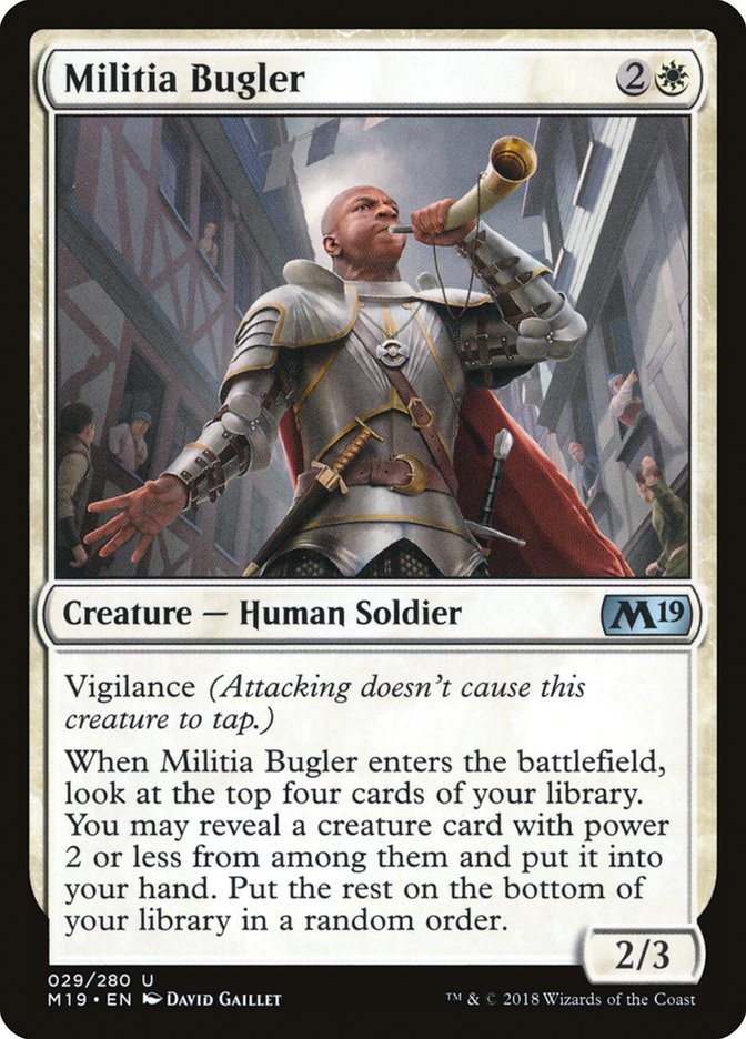 Militia Bugler [Core Set 2019] - Magic: The Gathering - Card Brawlers | Quebec | Canada |