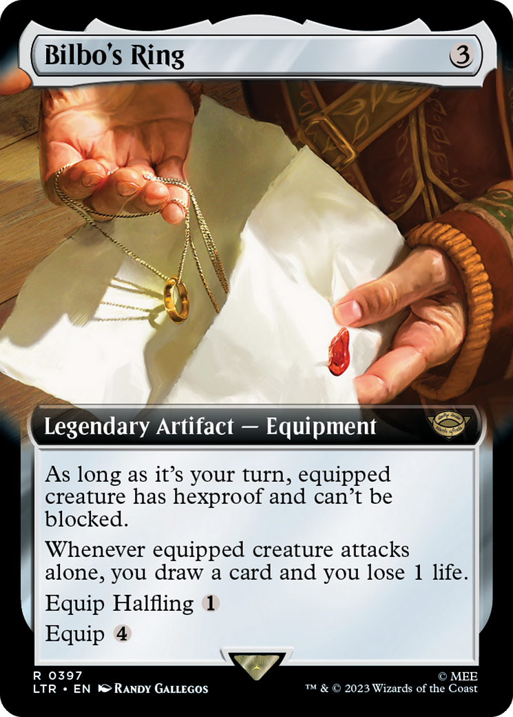 Bilbo's Ring (Extended Art) [The Lord of the Rings: Tales of Middle-Earth] - Magic: The Gathering - Card Brawlers | Quebec | Canada |