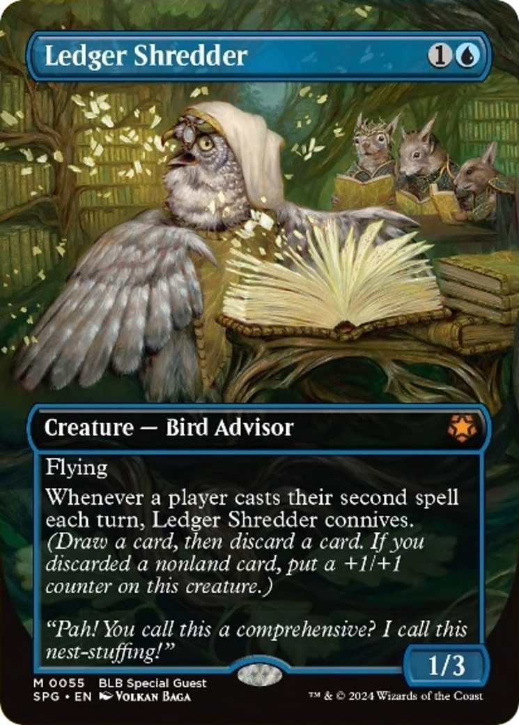 Ledger Shredder (Borderless) [Bloomburrow Special Guests] - Magic: The Gathering - Card Brawlers | Quebec | Canada |