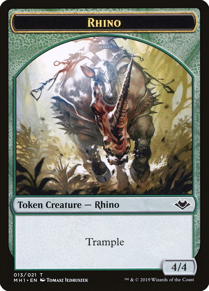 Shapeshifter (001) // Rhino (013) Double-Sided Token [Modern Horizons Tokens] - Magic: The Gathering - Card Brawlers | Quebec | Canada |