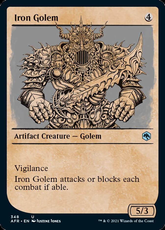 Iron Golem (Showcase) [Dungeons & Dragons: Adventures in the Forgotten Realms] - Magic: The Gathering - Card Brawlers | Quebec | Canada |