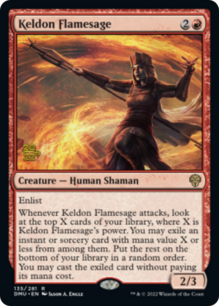 Keldon Flamesage [Dominaria United Prerelease Promos] - Magic: The Gathering - Card Brawlers | Quebec | Canada |