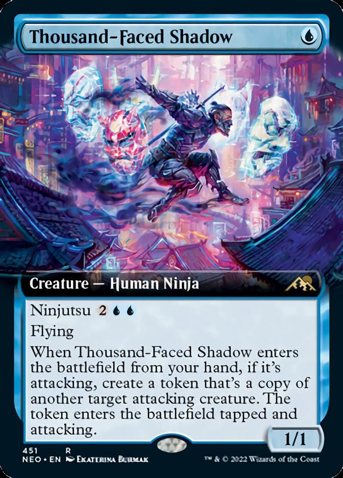 Thousand-Faced Shadow (Extended Art) [Kamigawa: Neon Dynasty] - Magic: The Gathering - Card Brawlers | Quebec | Canada |