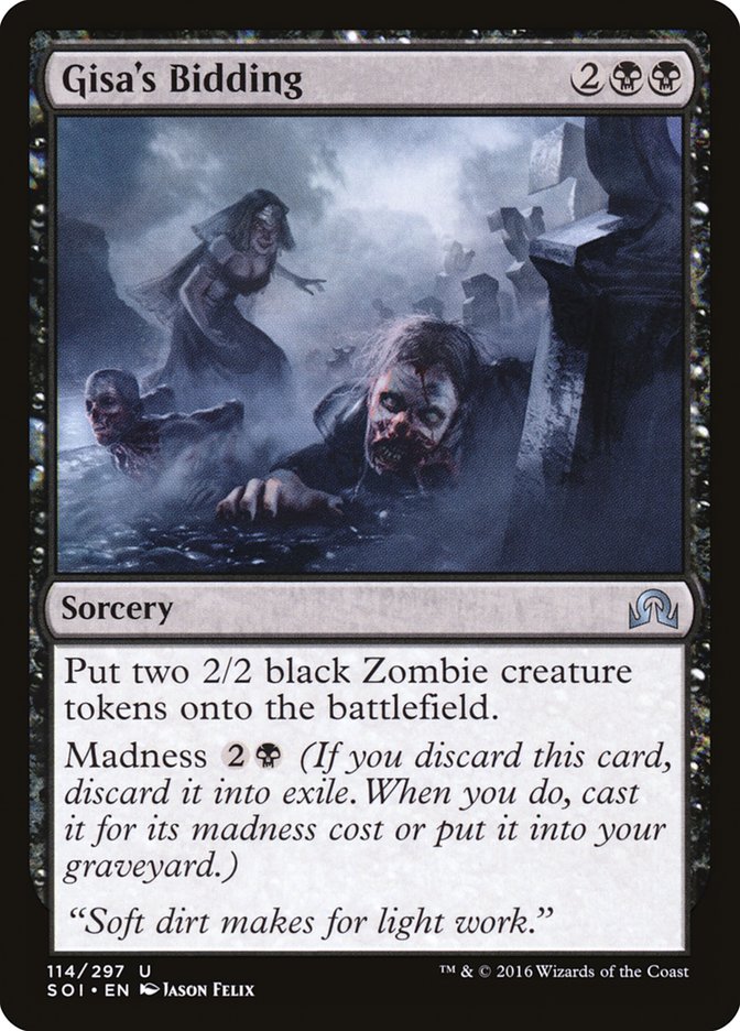 Gisa's Bidding [Shadows over Innistrad] - Magic: The Gathering - Card Brawlers | Quebec | Canada |