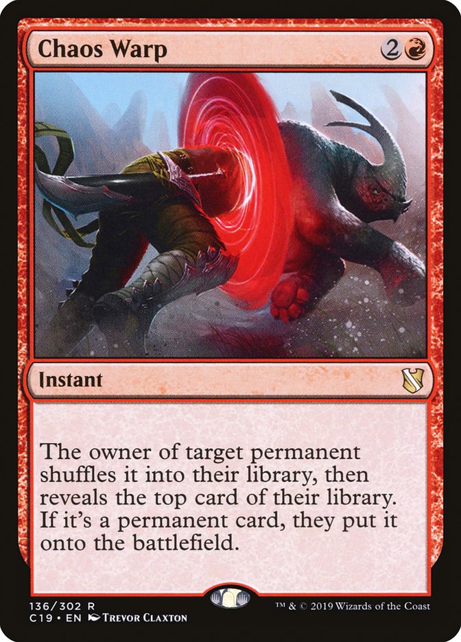 Chaos Warp [Commander 2019] - Magic: The Gathering - Card Brawlers | Quebec | Canada |