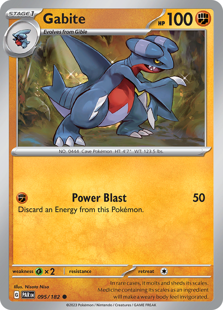 Gabite (095/182) [Scarlet & Violet: Paradox Rift] - Pokémon - Card Brawlers | Quebec | Canada |