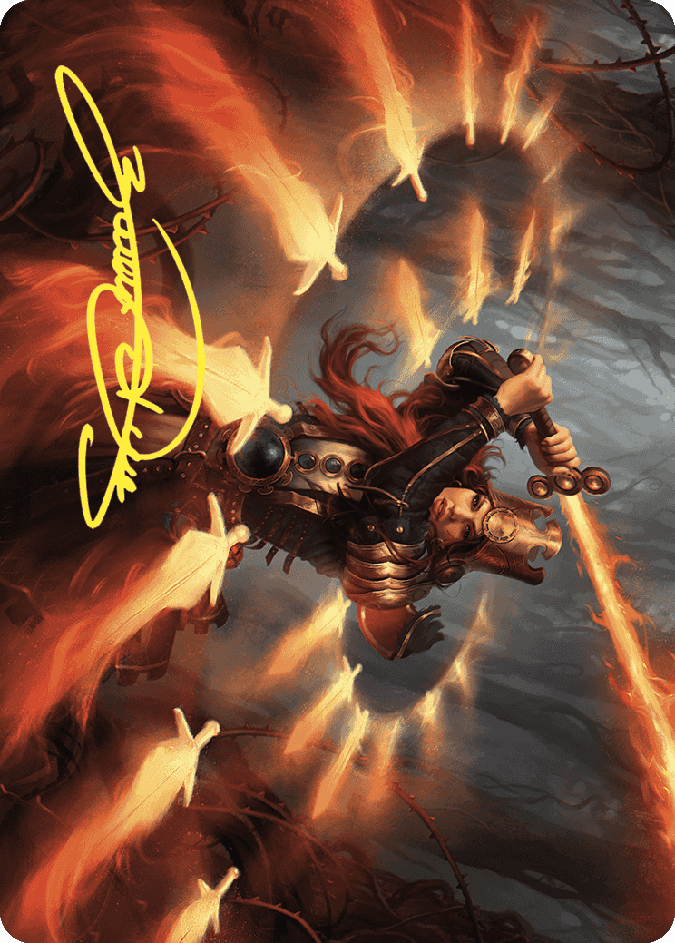 Heartflame Duelist Art Card (Gold-Stamped Signature) [Wilds of Eldraine Art Series] - Magic: The Gathering - Card Brawlers | Quebec | Canada |