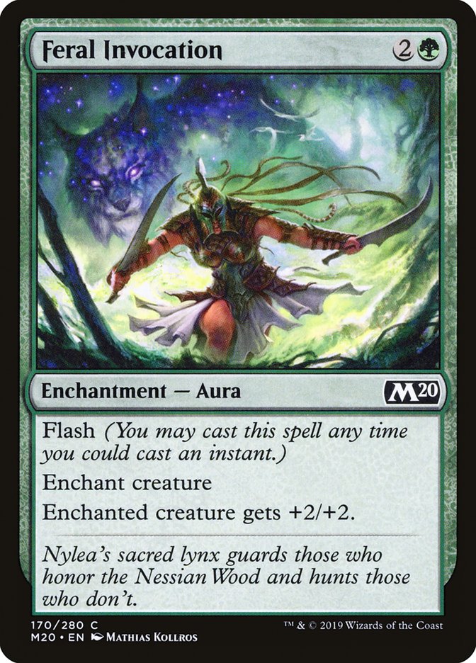 Feral Invocation [Core Set 2020] - Magic: The Gathering - Card Brawlers | Quebec | Canada |
