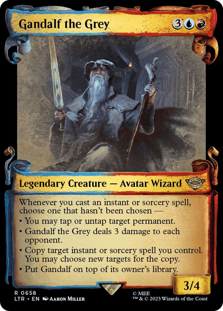 Gandalf the Grey [The Lord of the Rings: Tales of Middle-Earth Showcase Scrolls] - Magic: The Gathering - Card Brawlers | Quebec | Canada |