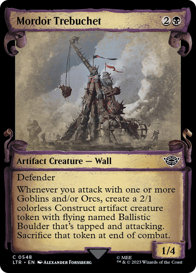 Mordor Trebuchet [The Lord of the Rings: Tales of Middle-Earth Showcase Scrolls] - Magic: The Gathering - Card Brawlers | Quebec | Canada |
