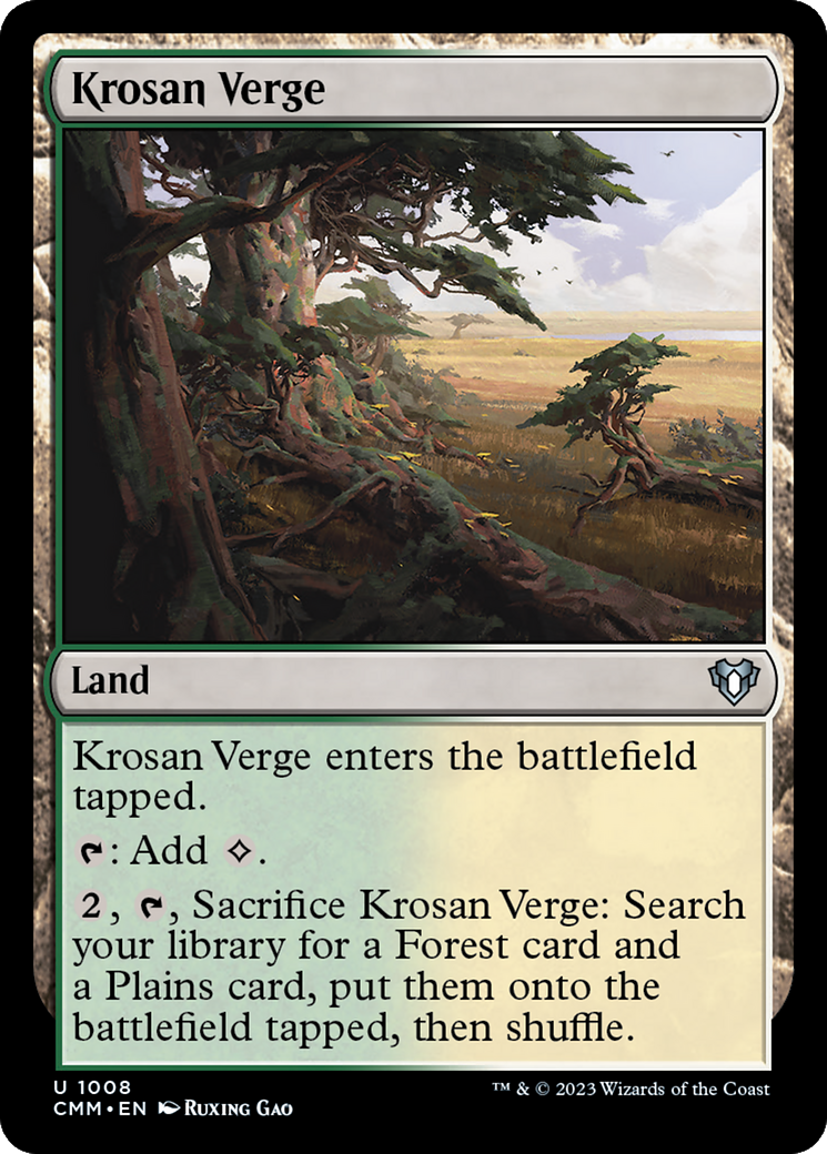 Krosan Verge [Commander Masters] - Magic: The Gathering - Card Brawlers | Quebec | Canada |