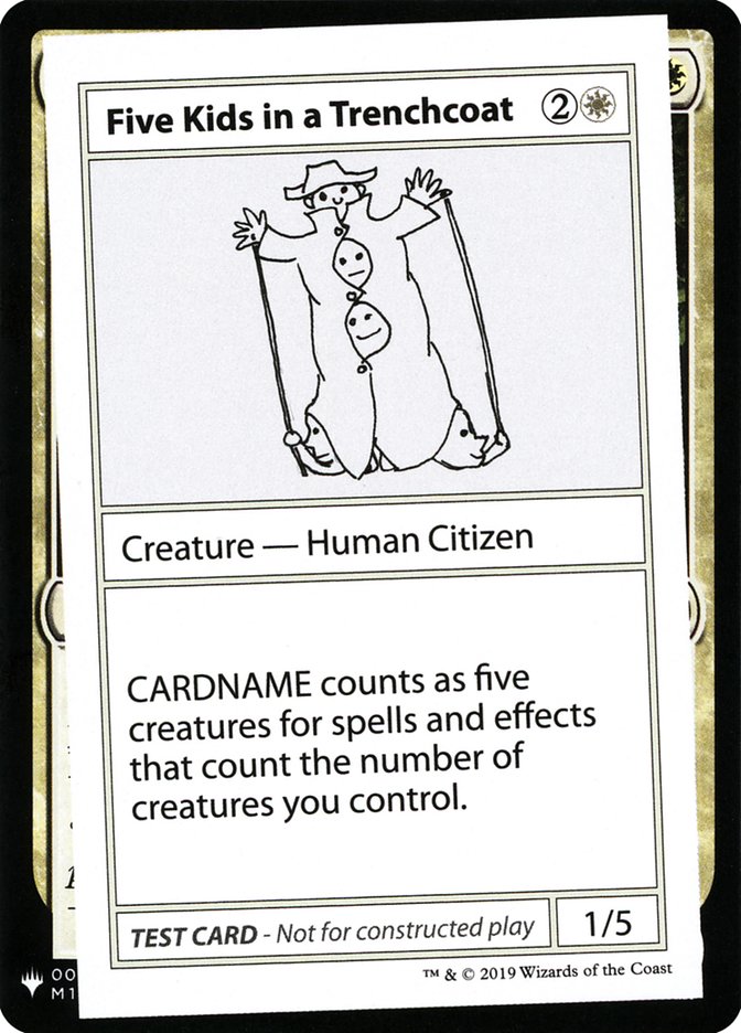 Five Kids in a Trenchcoat [Mystery Booster Playtest Cards] - Magic: The Gathering - Card Brawlers | Quebec | Canada |