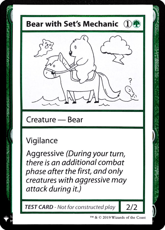 Bear with Set's Mechanic [Mystery Booster Playtest Cards] - Magic: The Gathering - Card Brawlers | Quebec | Canada |
