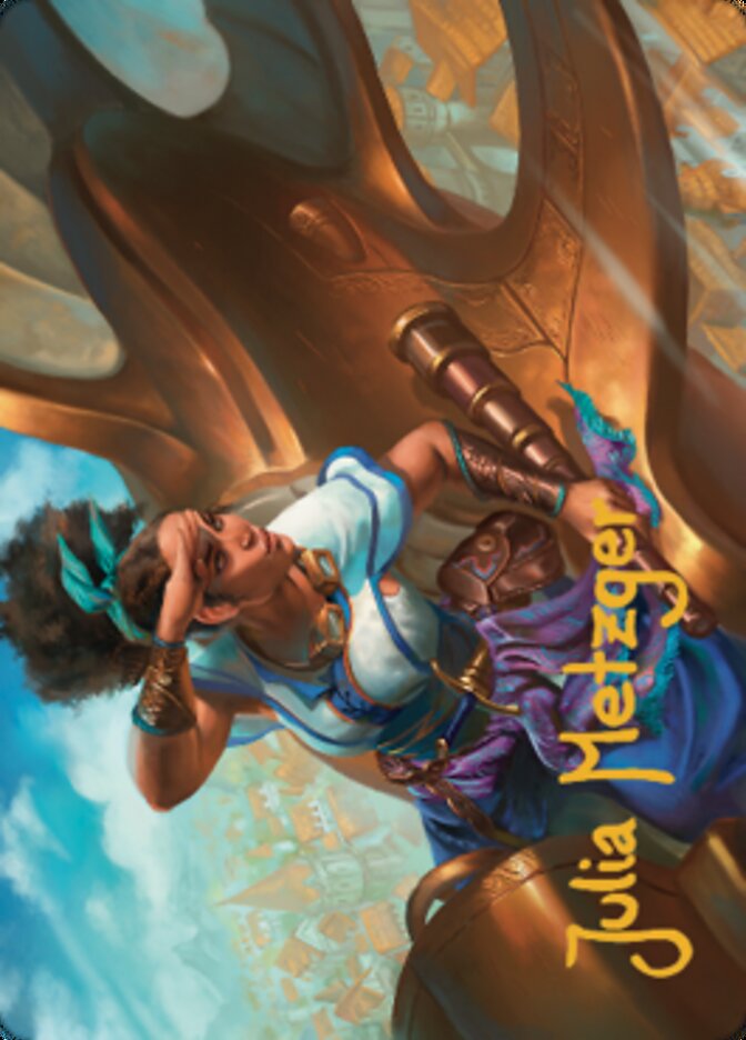 Talas Lookout Art Card (Gold-Stamped Signature) [Dominaria United Art Series] - Magic: The Gathering - Card Brawlers | Quebec | Canada |
