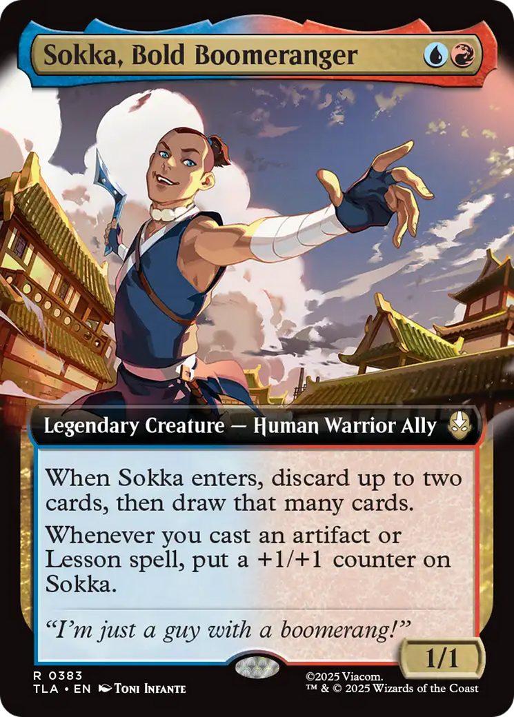 Sokka, Bold Boomeranger (Extended Art) [Avatar: The Last Airbender] - Magic: The Gathering - Card Brawlers | Quebec | Canada |
