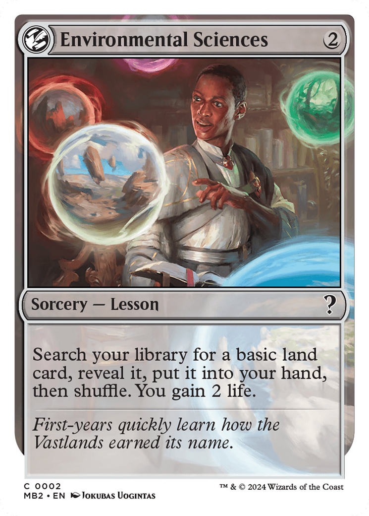 Environmental Sciences (White Border) [Mystery Booster 2] - Magic: The Gathering - Card Brawlers | Quebec | Canada |