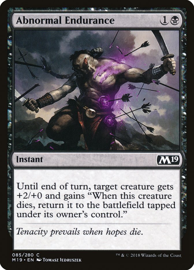 Abnormal Endurance [Core Set 2019] - Magic: The Gathering - Card Brawlers | Quebec | Canada |