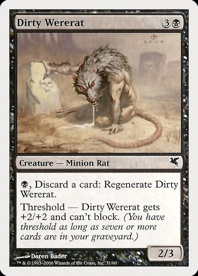 Dirty Wererat (31) [Hachette UK] - Magic: The Gathering - Card Brawlers | Quebec | Canada |