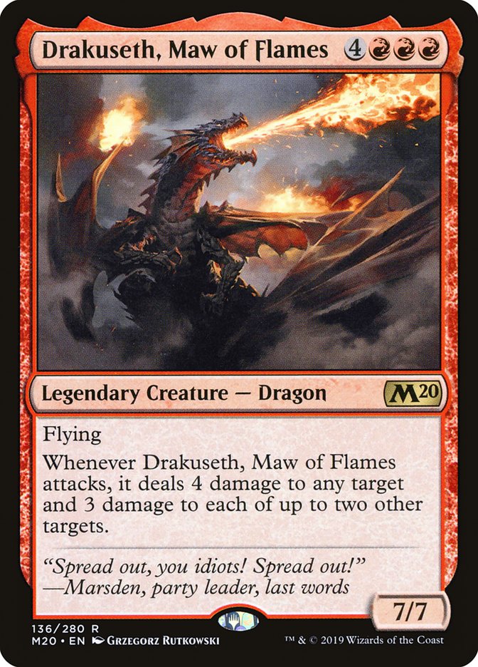 Drakuseth, Maw of Flames [Core Set 2020] - Magic: The Gathering - Card Brawlers | Quebec | Canada |