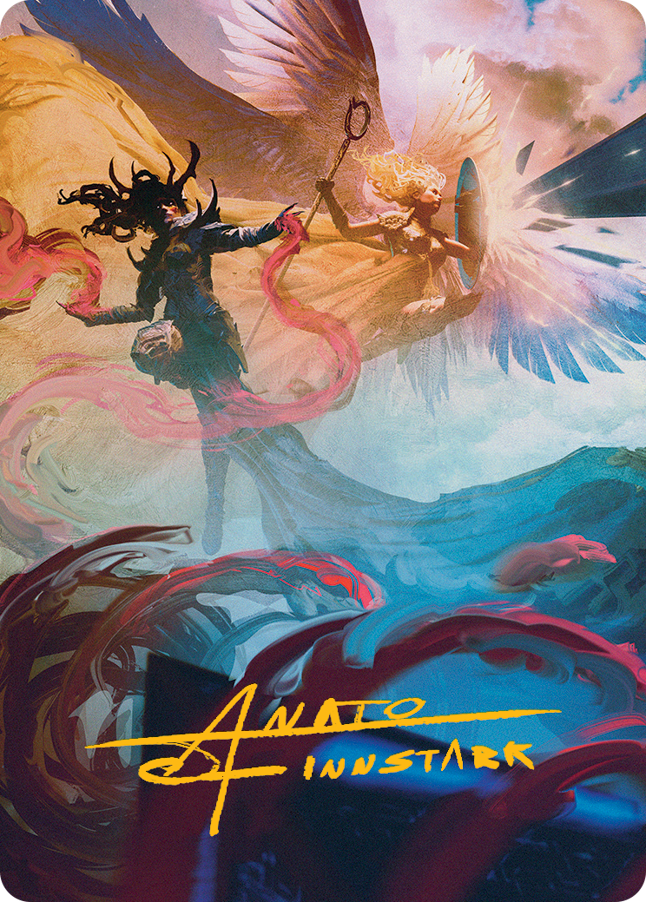 Drana and Linvala Art Card (Gold-Stamped Signature) [March of the Machine Art Series] - Magic: The Gathering - Card Brawlers | Quebec | Canada |