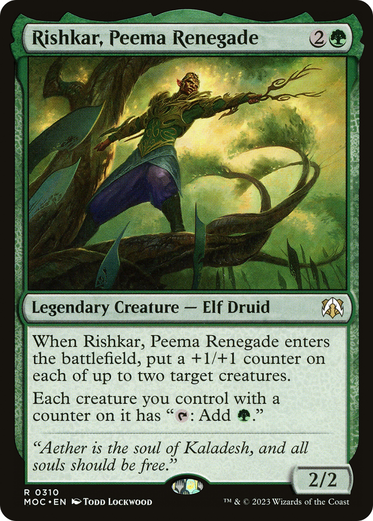 Rishkar, Peema Renegade [March of the Machine Commander] - Magic: The Gathering - Card Brawlers | Quebec | Canada |