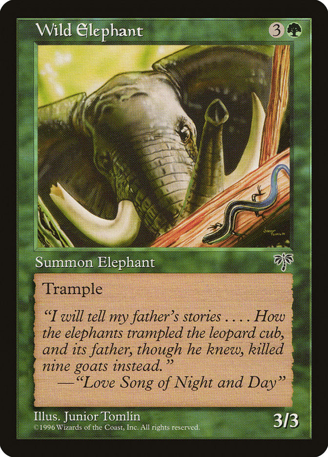 Wild Elephant [Mirage] - Magic: The Gathering - Card Brawlers | Quebec | Canada |