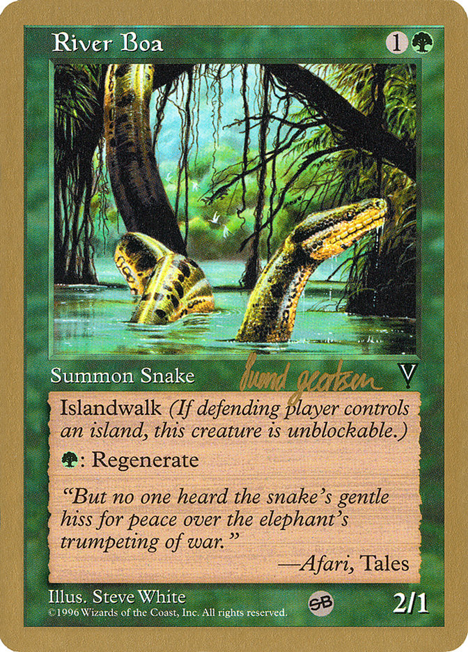 River Boa (Svend Geertsen) (SB) [World Championship Decks 1997] - Magic: The Gathering - Card Brawlers | Quebec | Canada |