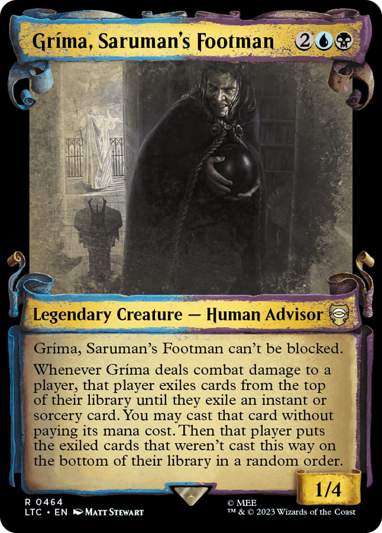 Grima, Saruman's Footman [The Lord of the Rings: Tales of Middle-Earth Commander Showcase Scrolls] - Magic: The Gathering - Card Brawlers | Quebec | Canada |