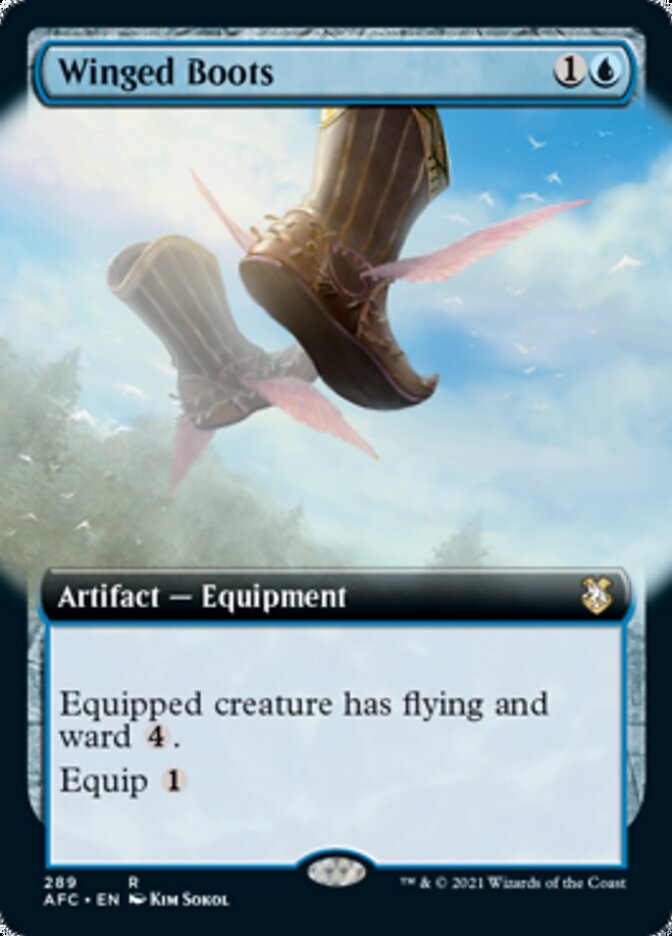 Winged Boots (Extended Art) [Dungeons & Dragons: Adventures in the Forgotten Realms Commander] - Magic: The Gathering - Card Brawlers | Quebec | Canada |