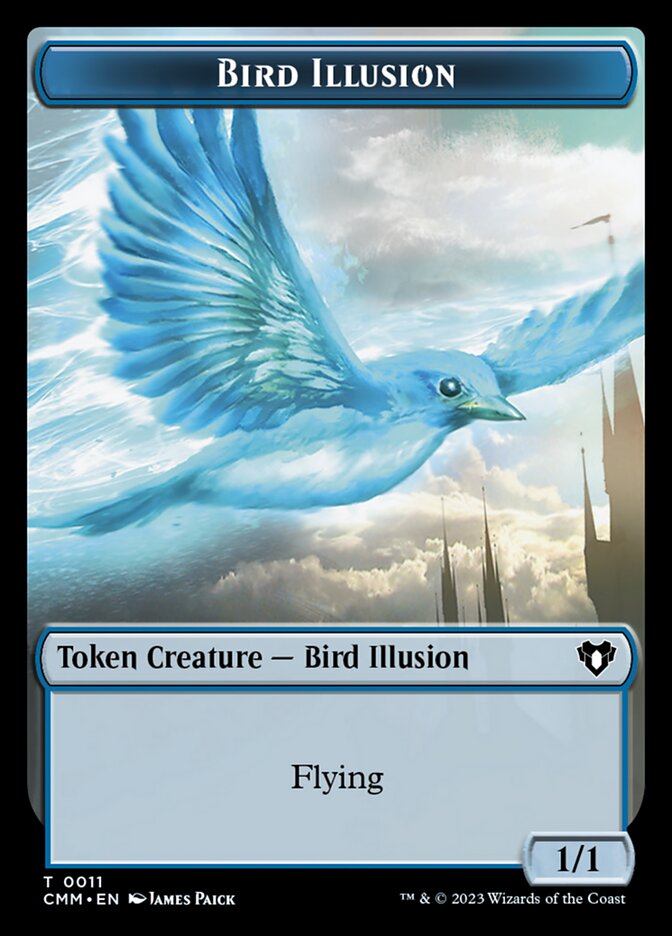 Treasure // Bird Illusion Double-Sided Token [Commander Masters Tokens] - Magic: The Gathering - Card Brawlers | Quebec | Canada |