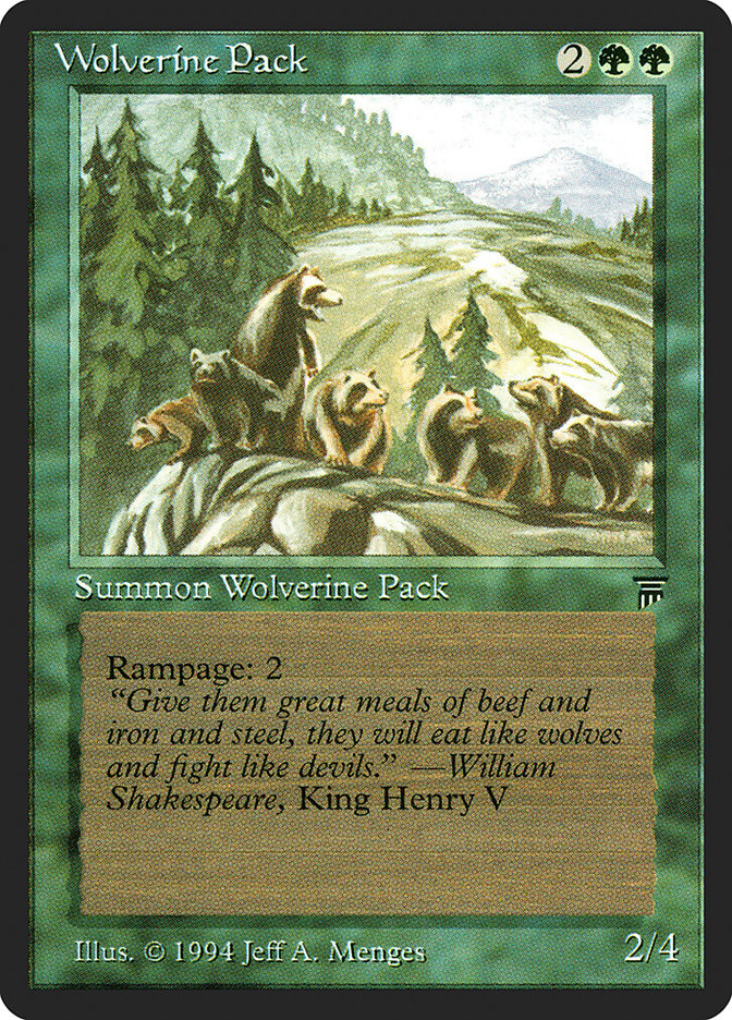 Wolverine Pack [Legends] - Magic: The Gathering - Card Brawlers | Quebec | Canada |