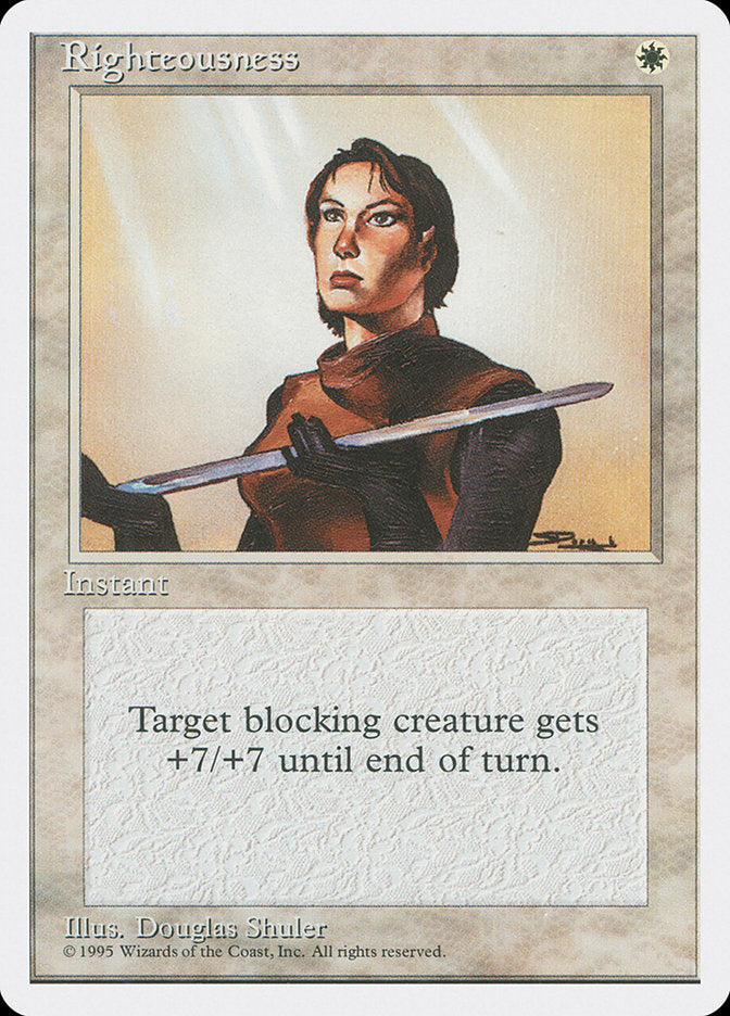 Righteousness [Fourth Edition] - Magic: The Gathering - Card Brawlers | Quebec | Canada |
