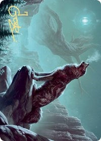 Sarulf's Packmate Art Card (Gold-Stamped Signature) [Kaldheim Art Series] - Magic: The Gathering - Card Brawlers | Quebec | Canada |