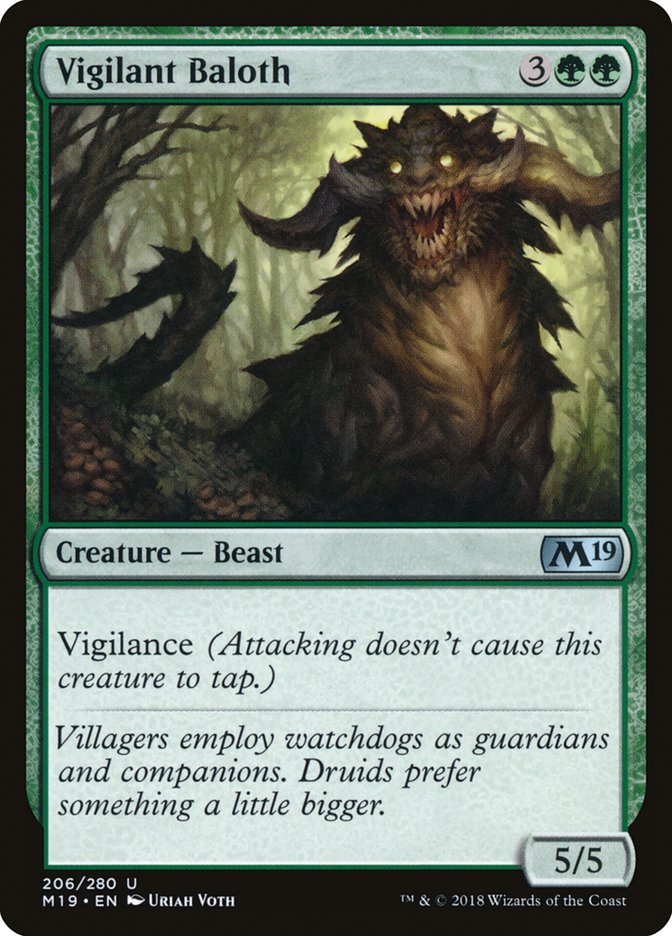 Vigilant Baloth [Core Set 2019] - Magic: The Gathering - Card Brawlers | Quebec | Canada |