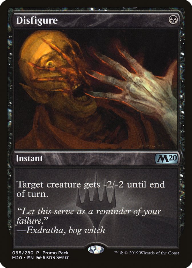 Disfigure (Promo Pack) [Core Set 2020 Promos] - Magic: The Gathering - Card Brawlers | Quebec | Canada |