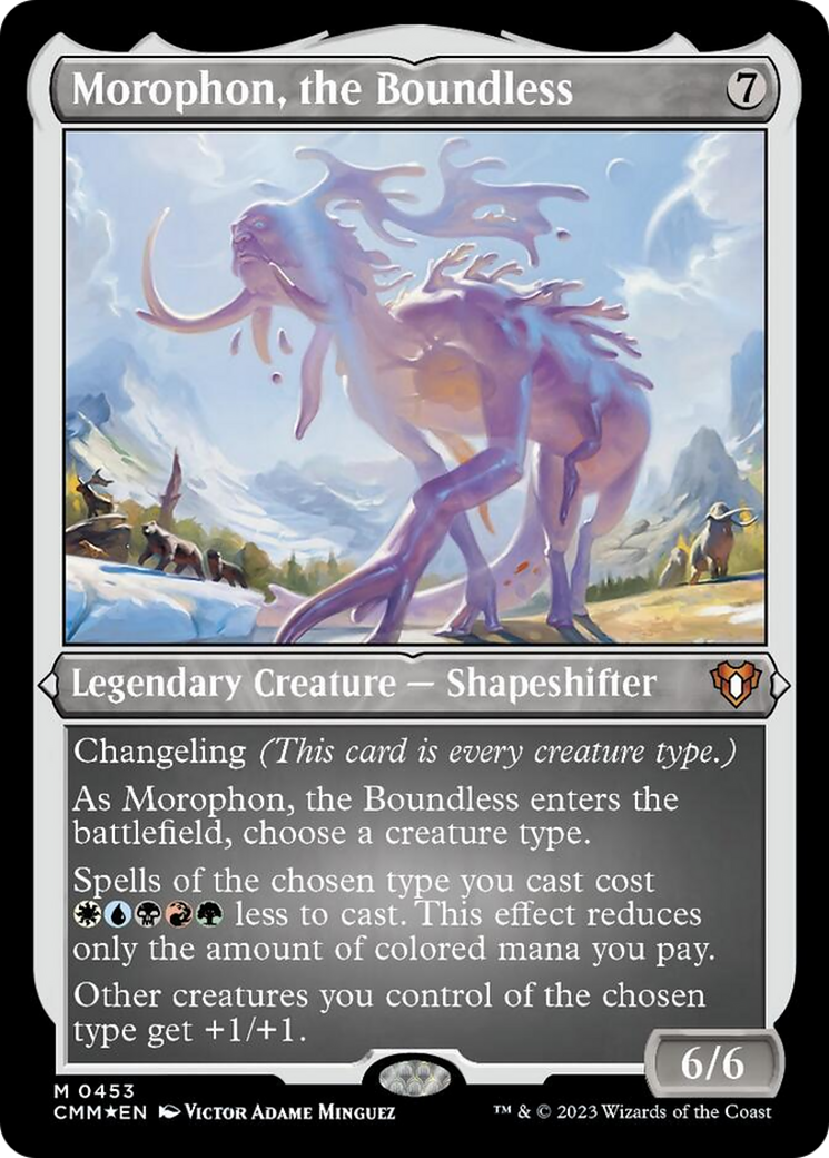 Morophon, the Boundless (Foil Etched) [Commander Masters] - Magic: The Gathering - Card Brawlers | Quebec | Canada |