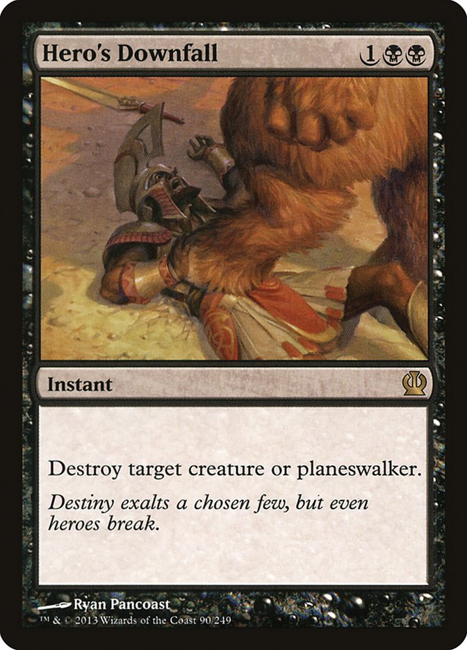 Hero's Downfall [Theros] - Magic: The Gathering - Card Brawlers | Quebec | Canada |
