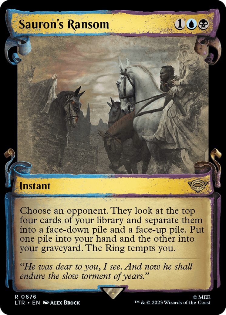 Sauron's Ransom [The Lord of the Rings: Tales of Middle-Earth Showcase Scrolls] - Magic: The Gathering - Card Brawlers | Quebec | Canada |