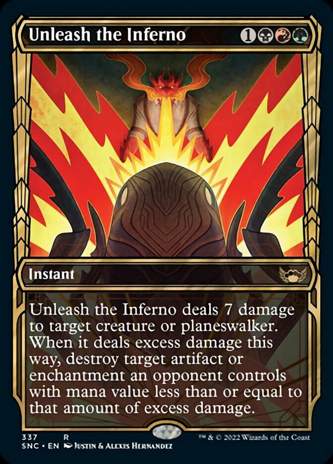 Unleash the Inferno (Showcase Golden Age) [Streets of New Capenna] - Magic: The Gathering - Card Brawlers | Quebec | Canada |
