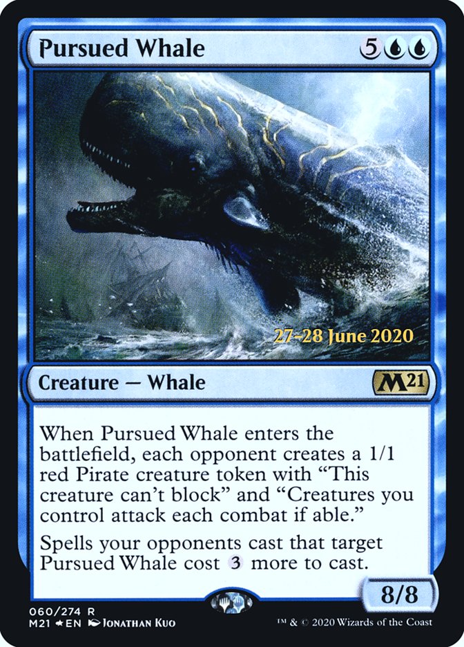 Pursued Whale [Core Set 2021 Prerelease Promos] - Magic: The Gathering - Card Brawlers | Quebec | Canada |