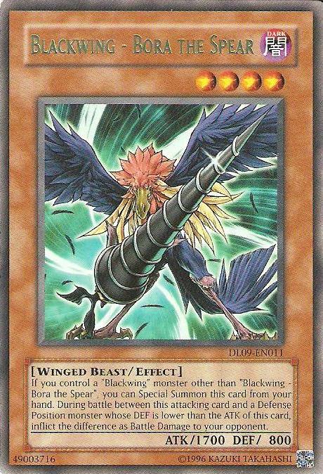 Blackwing - Bora the Spear (Green) [DL09-EN011] Rare - Yu-Gi-Oh! - Card Brawlers | Quebec | Canada |