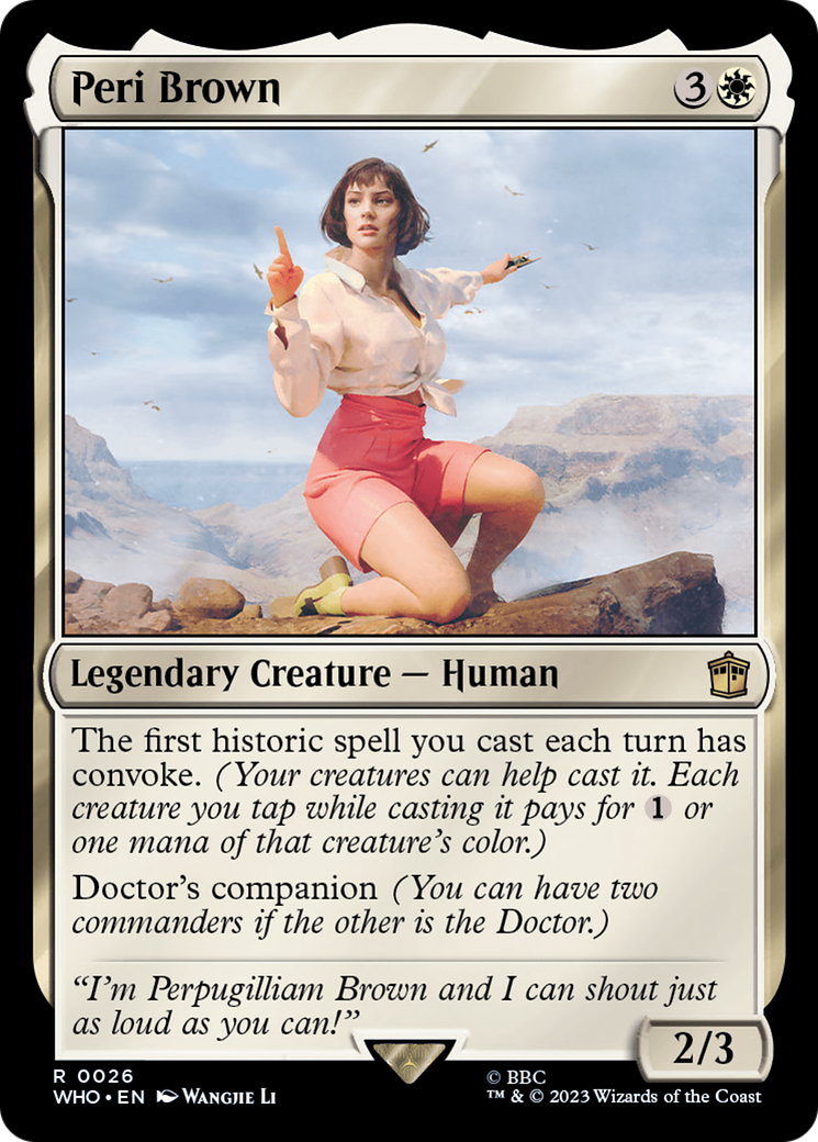 Peri Brown [Doctor Who] - Magic: The Gathering - Card Brawlers | Quebec | Canada |