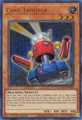 Card Trooper (Duel Terminal) [HAC1-EN016] Parallel Rare - Yu-Gi-Oh! - Card Brawlers | Quebec | Canada |