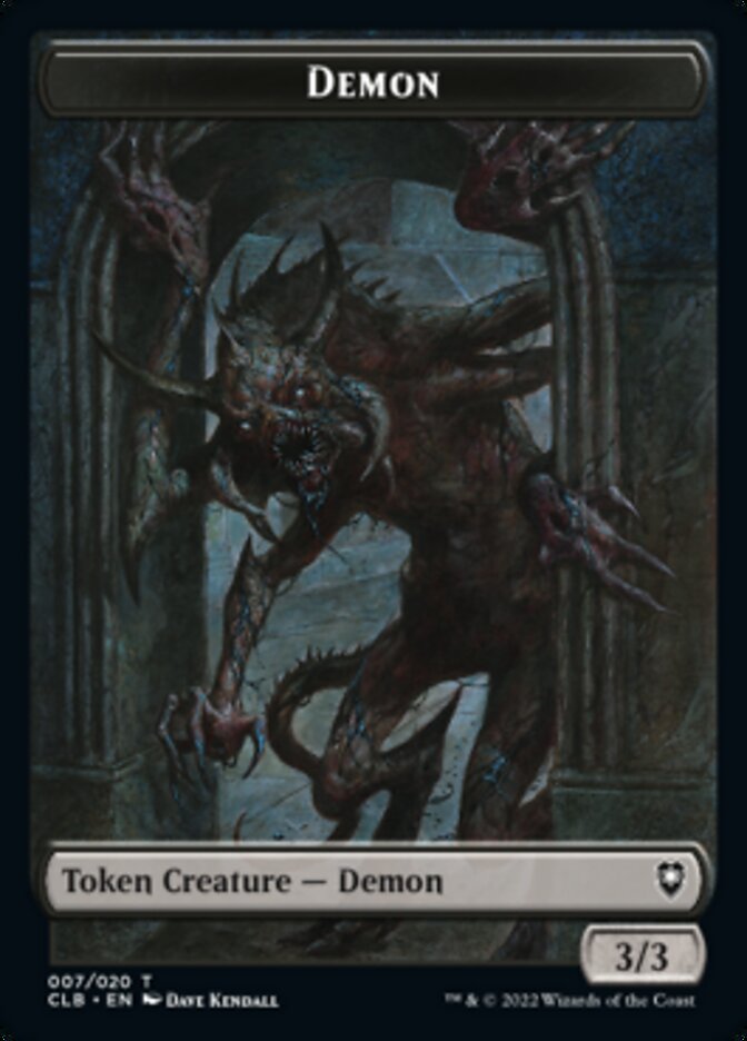 Demon Token [Commander Legends: Battle for Baldur's Gate Tokens] - Magic: The Gathering - Card Brawlers | Quebec | Canada |