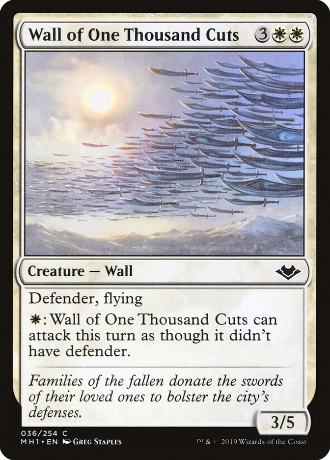 Wall of One Thousand Cuts [Modern Horizons] - Magic: The Gathering - Card Brawlers | Quebec | Canada |