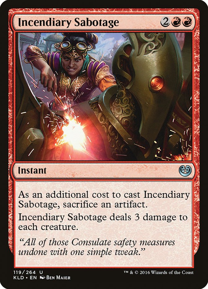 Incendiary Sabotage [Kaladesh] - Magic: The Gathering - Card Brawlers | Quebec | Canada |