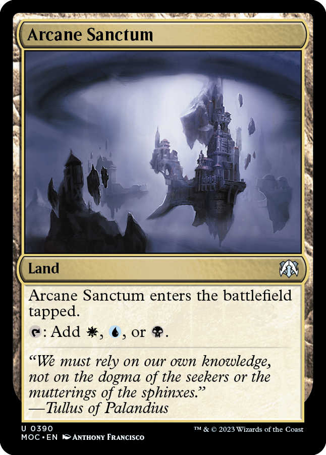 Arcane Sanctum [March of the Machine Commander] - Magic: The Gathering - Card Brawlers | Quebec | Canada |