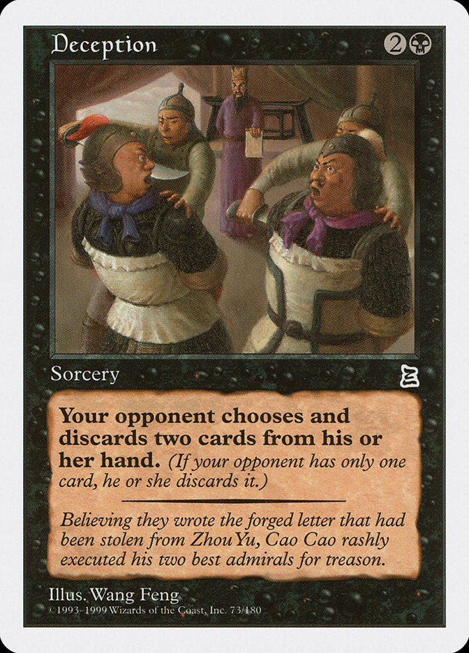 Deception [Portal Three Kingdoms] - Magic: The Gathering - Card Brawlers | Quebec | Canada |