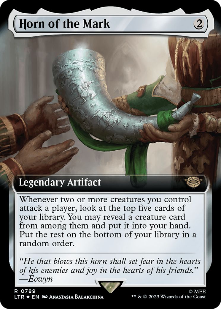 Horn of the Mark (Extended Art) (Surge Foil) [The Lord of the Rings: Tales of Middle-Earth] - Magic: The Gathering - Card Brawlers | Quebec | Canada |