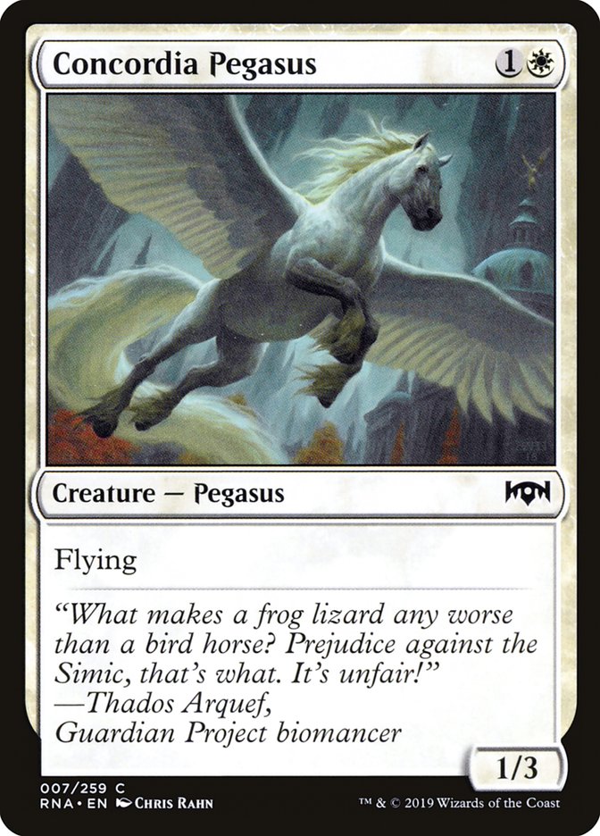 Concordia Pegasus [Ravnica Allegiance] - Magic: The Gathering - Card Brawlers | Quebec | Canada |